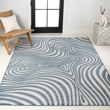 Maribo Abstract Groovy Striped Area Rug